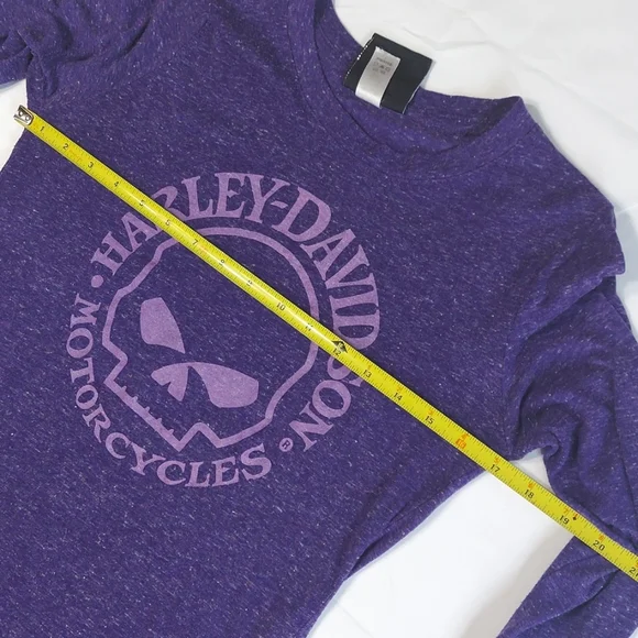 Women's Harley-Davidson Purple Knit Long Sleeve Logo Top - Picture 9 of 10